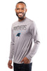 Ultra Game NFL Carolina Panthers Mens Active Quick Dry Long Sleeve T-Shirt|Carolina Panthers