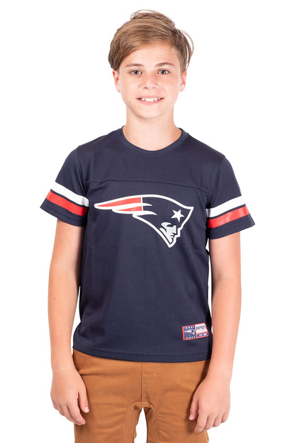 Ultra Game NFL New England Patriots Youth Soft Mesh Vintage Jersey T-Shirt|New England Patriots - UltraGameShop