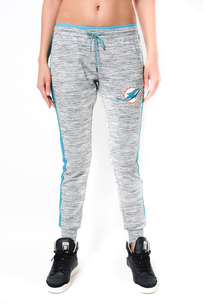 Ultra Game NFL Miami Dolphins Womens Active Soft Fleece Jogger Sweatpants|Miami Dolphins