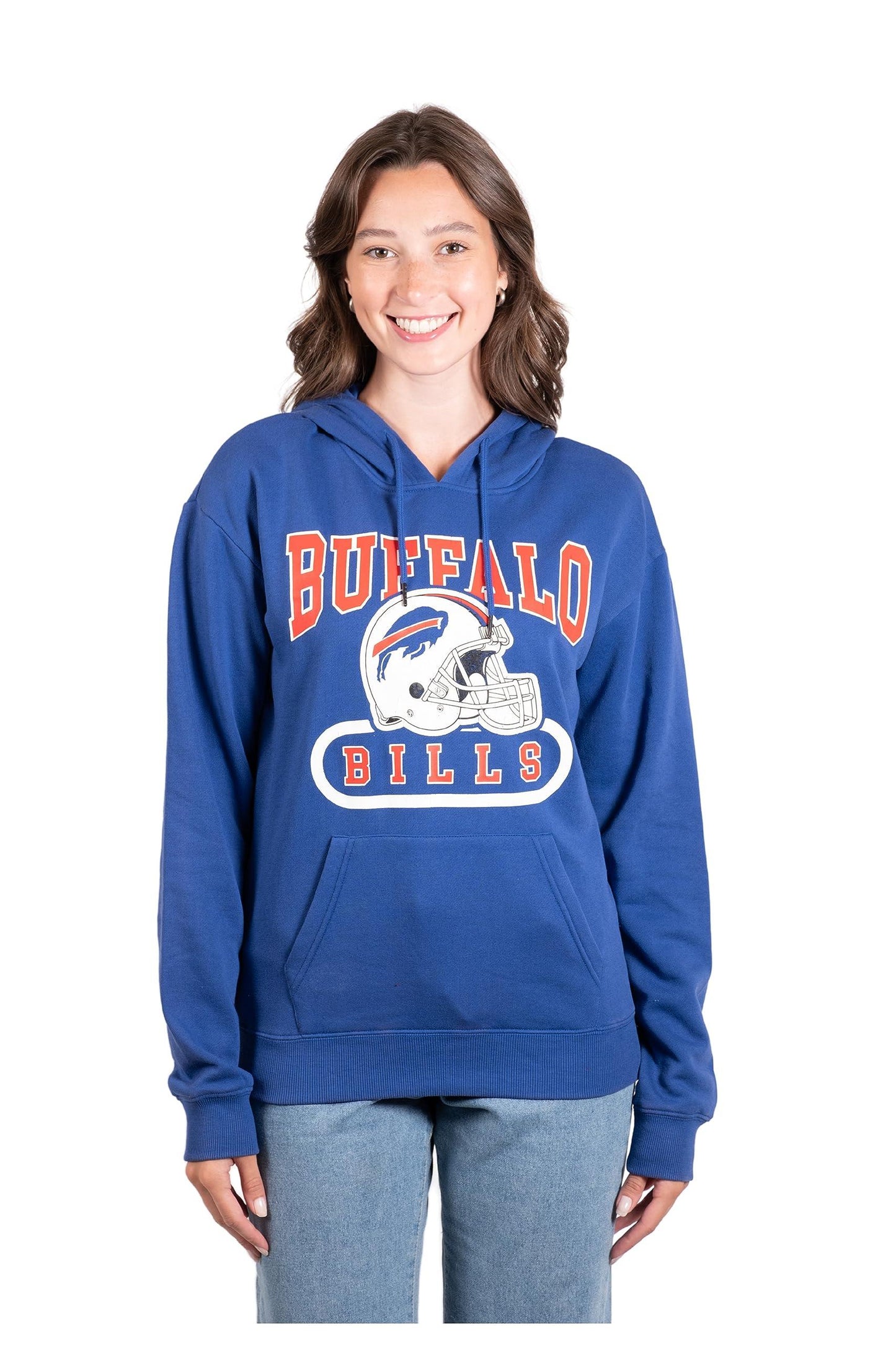 Ultra Game NFL Buffalo Bills Womens Super Soft Supreme Pullover Hoodie Sweatshirt|Buffalo Bills - UltraGameShop