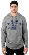 Ultra Game NFL Los Angeles Rams Mens Vintage Super Soft Fleece Pullover Hoodie|Los Angeles Rams