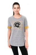 Ultra Game NFL Pittsburgh Steelers Womens Super Soft Modal Vintage Stripe T-Shirt|Pittsburgh Steelers