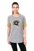 Ultra Game NFL Pittsburgh Steelers Womens Super Soft Modal Vintage Stripe T-Shirt|Pittsburgh Steelers - UltraGameShop