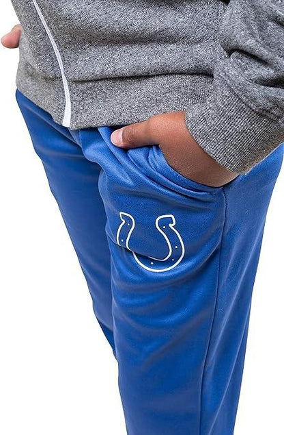 Ultra Game NFL Indianapolis Colts Youth High Performance Moisture Wicking Fleece Jogger Sweatpants|Indianapolis Colts - UltraGameShop