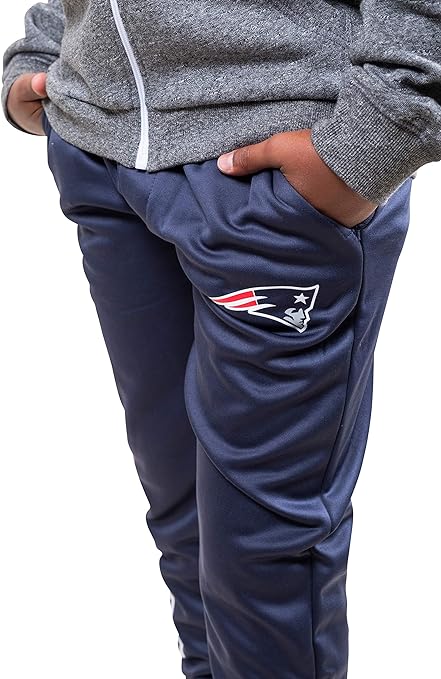 Ultra Game NFL New England Patriots Youth High Performance Moisture Wicking Fleece Jogger Sweatpants|New England Patriots - UltraGameShop