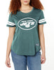 Ultra Game NFL New York Jets Womens Soft Mesh Varsity Stripe T-Shirt|New York Jets