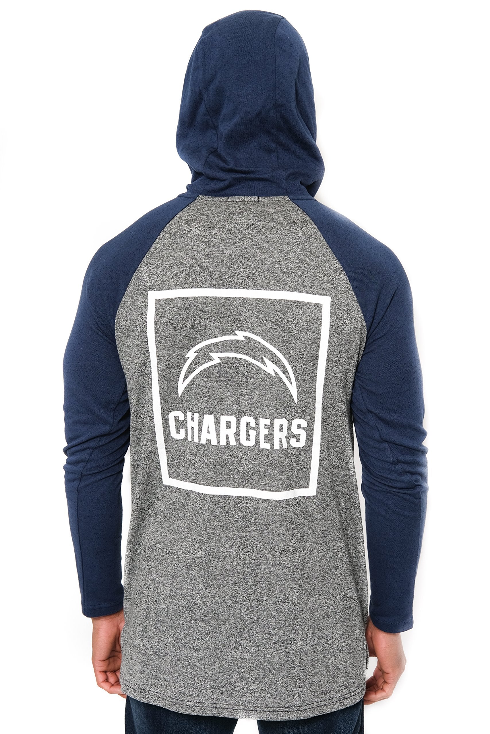 Ultra Game NFL Los Angeles Chargers Mens Fleece Hoodie Pullover Sweatshirt Henley|Los Angeles Chargers