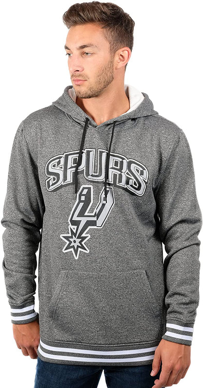 NBA San Antonio Spurs Men's Fleece Hoodie Rib Stripe|San Antonio Spurs