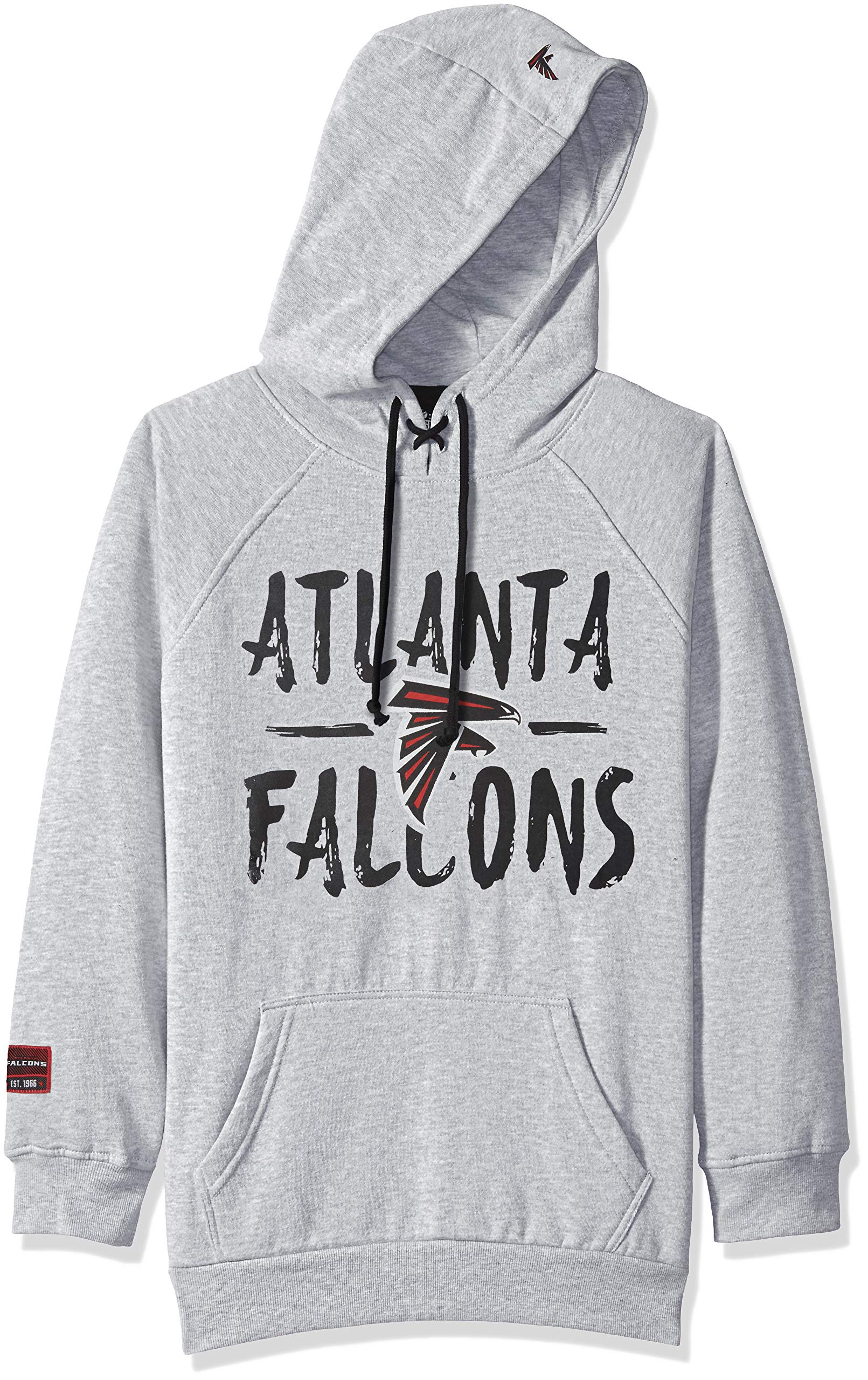 Ultra Game NFL Atlanta Falcons Womens Fleece Hoodie Pullover Sweatshirt Tie Neck|Atlanta Falcons