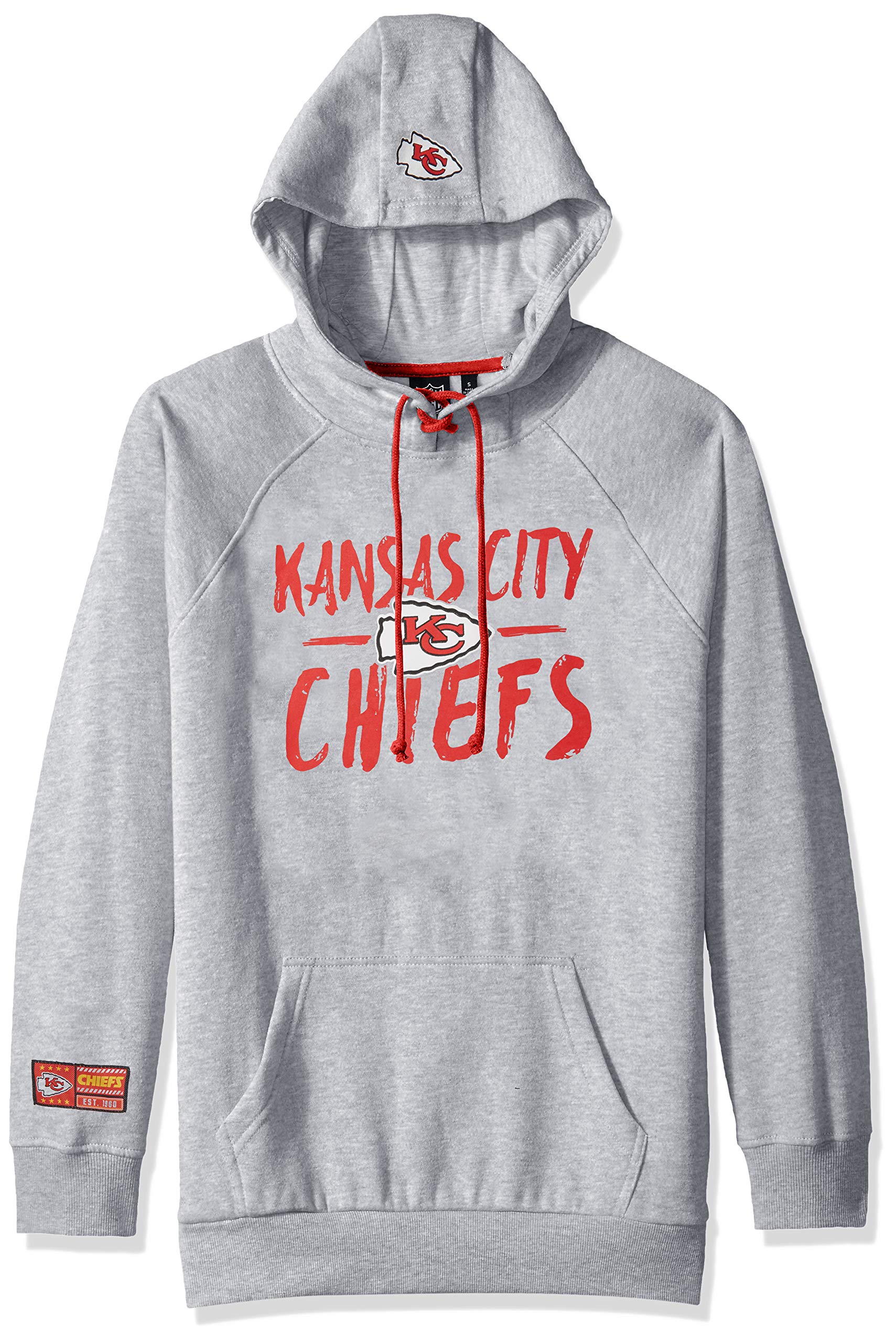Ultra Game NFL Kansas City Chiefs Womens Fleece Hoodie Pullover Sweatshirt Tie Neck|Kansas City Chiefs - UltraGameShop