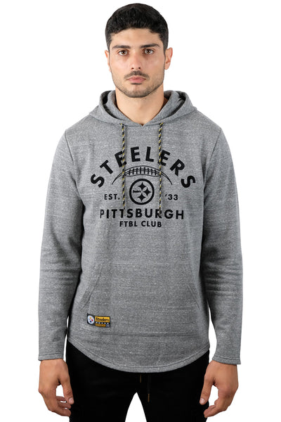 Ultra Game NFL Pittsburgh Steelers Mens Vintage Super Soft Fleece Pullover Hoodie|Pittsburgh Steelers