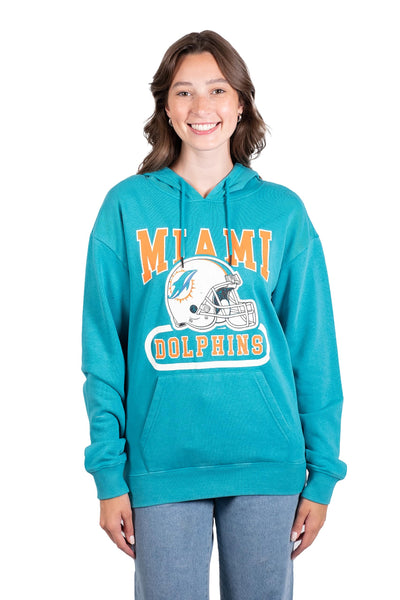 Ultra Game NFL Miami Dolphins Womens Super Soft Supreme Pullover Hoodie Sweatshirt|Miami Dolphins
