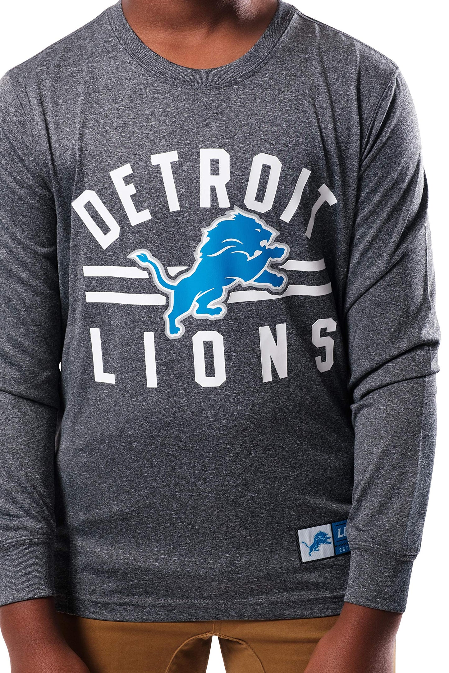 NFL Detroit Lions Youth Super Soft Supreme Long Sleeve T-Shirt|Detroit Lions