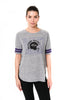 Ultra Game NFL Baltimore Ravens Womens Super Soft Modal Vintage Stripe T-Shirt|Baltimore Ravens