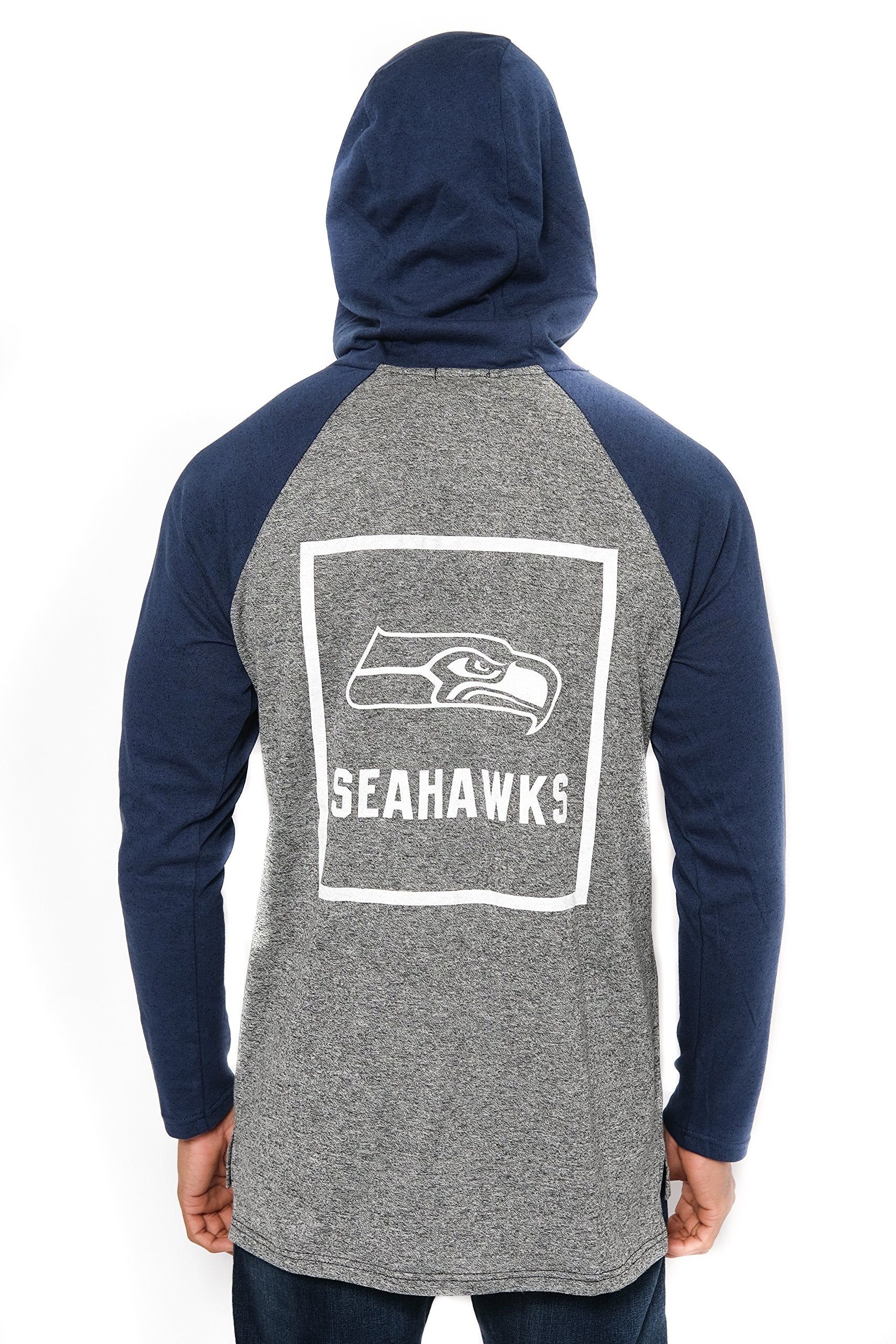 Ultra Game NFL Seattle Seahawks Mens Fleece Hoodie Pullover Sweatshirt Henley|Seattle Seahawks