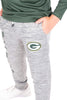 Ultra Game NFL Green Bay Packers Youth High Performance Moisture Wicking Fleece Jogger Sweatpants|Green Bay Packers