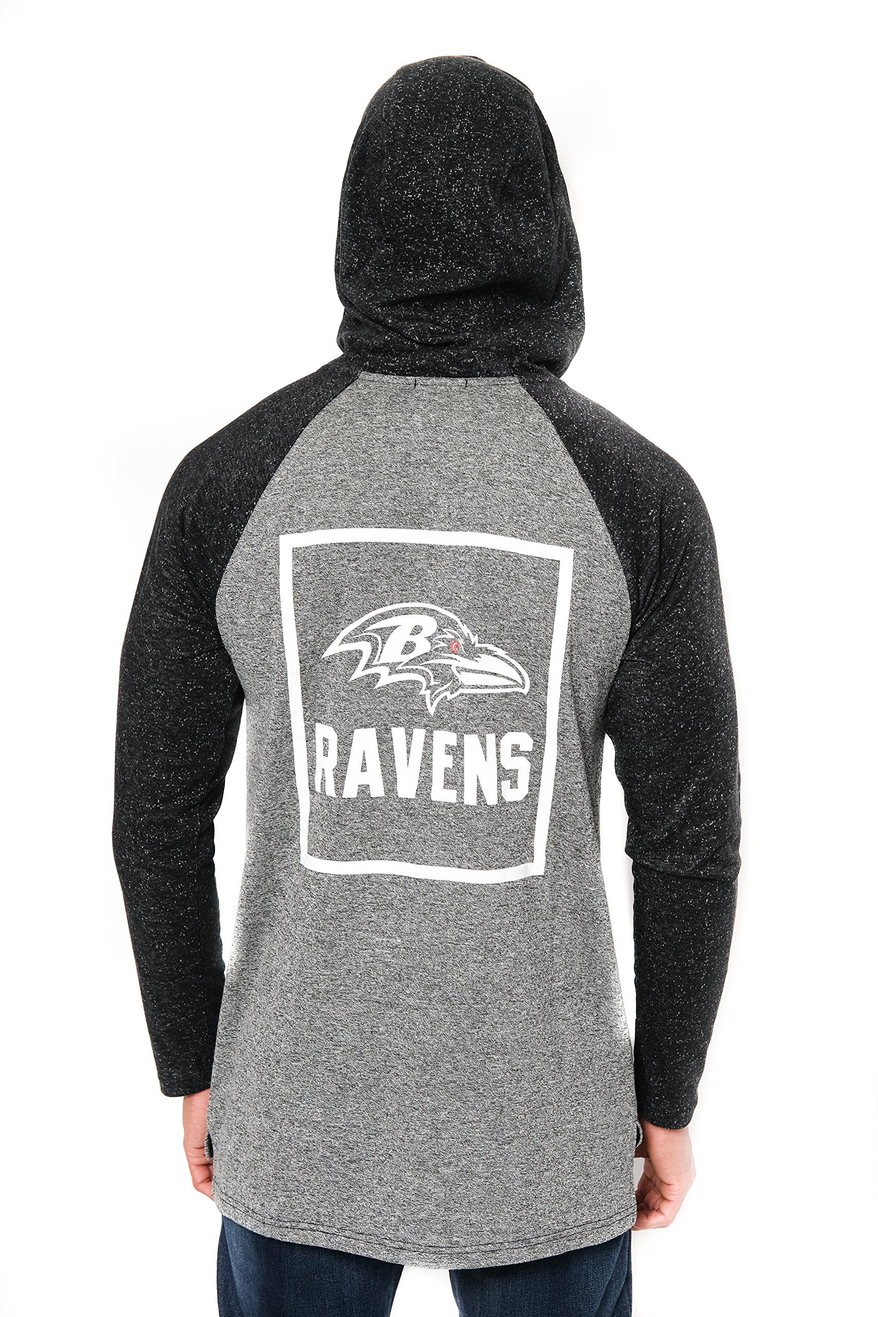 Ultra Game NFL Baltimore Ravens Mens Fleece Hoodie Pullover Sweatshirt Henley|Baltimore Ravens
