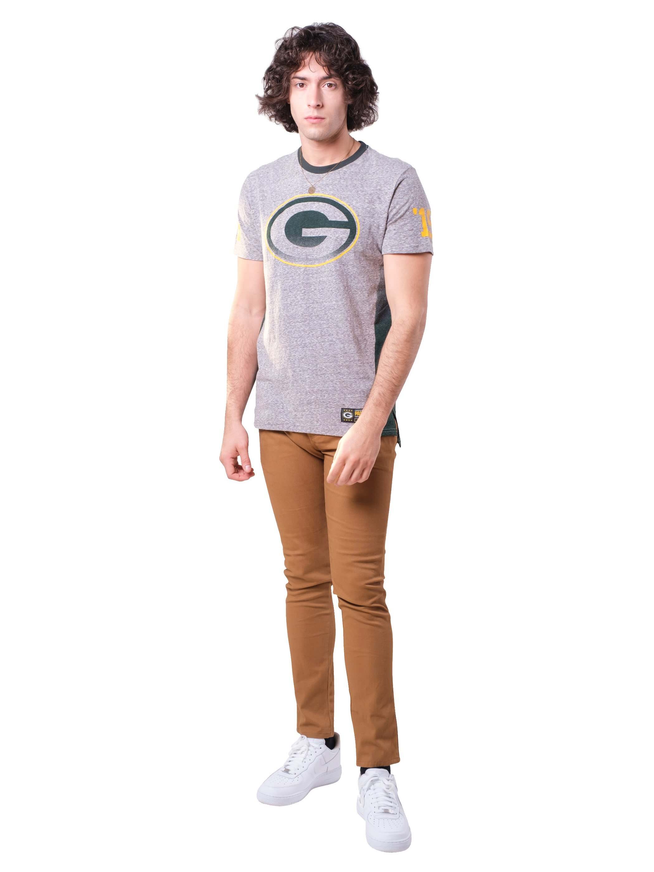 NFL Green Bay Packers Men's Vintage Ringer Short Sleeve Tee|Green Bay Packers