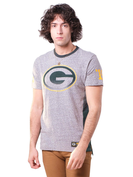 NFL Green Bay Packers Men's Vintage Ringer Short Sleeve Tee|Green Bay Packers