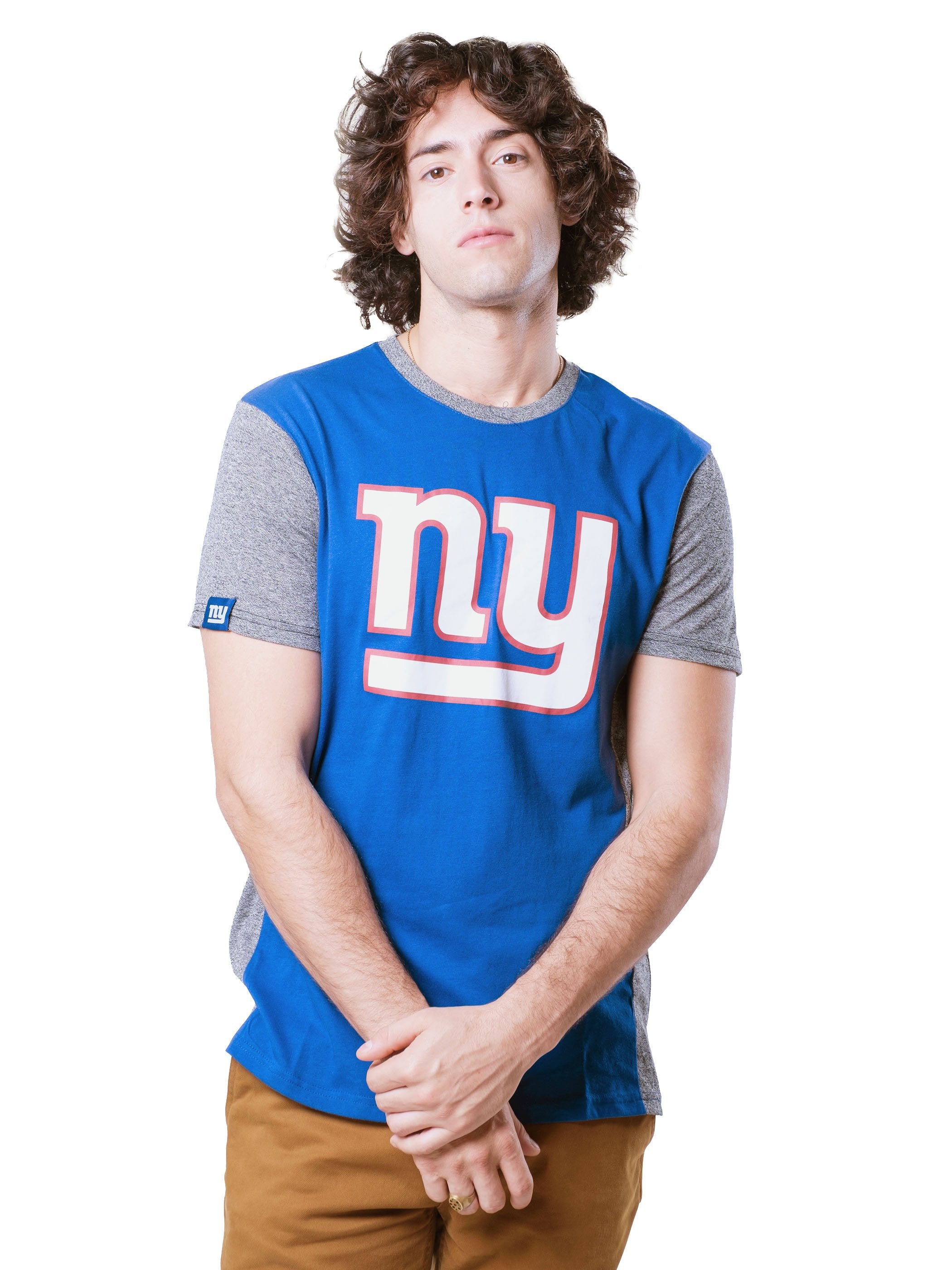 NFL New York Giants Men's Raglan Short Sleeve Tee|New York Giants