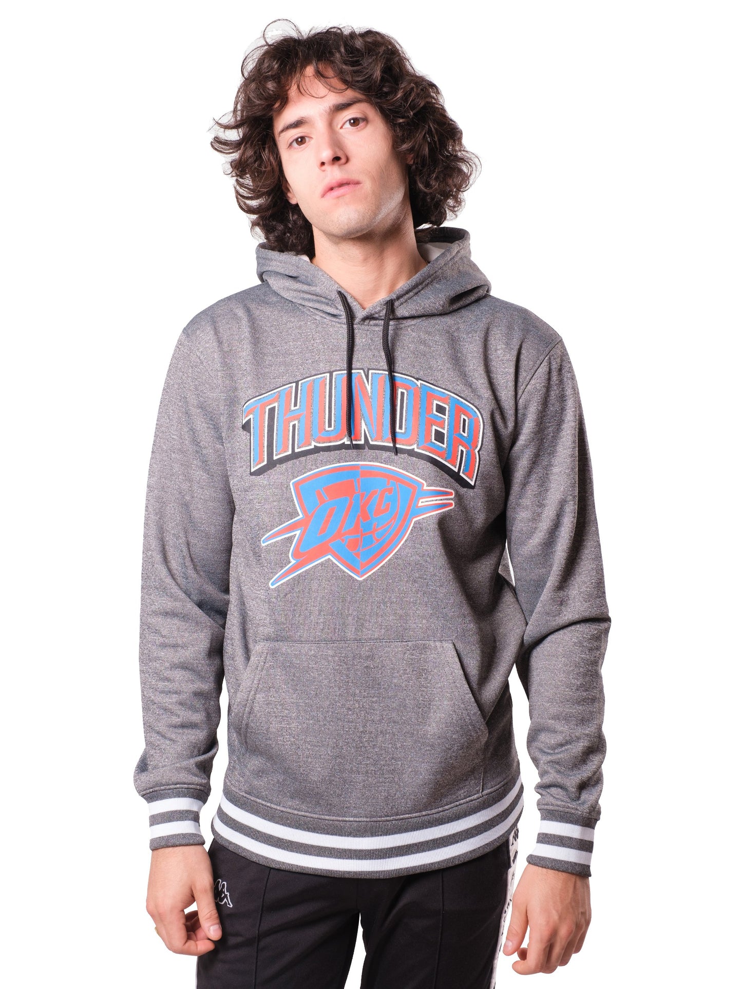 NBA Oklahoma City Thunder Men's Fleece Hoodie Rib Stripe|Oklahoma City Thunder