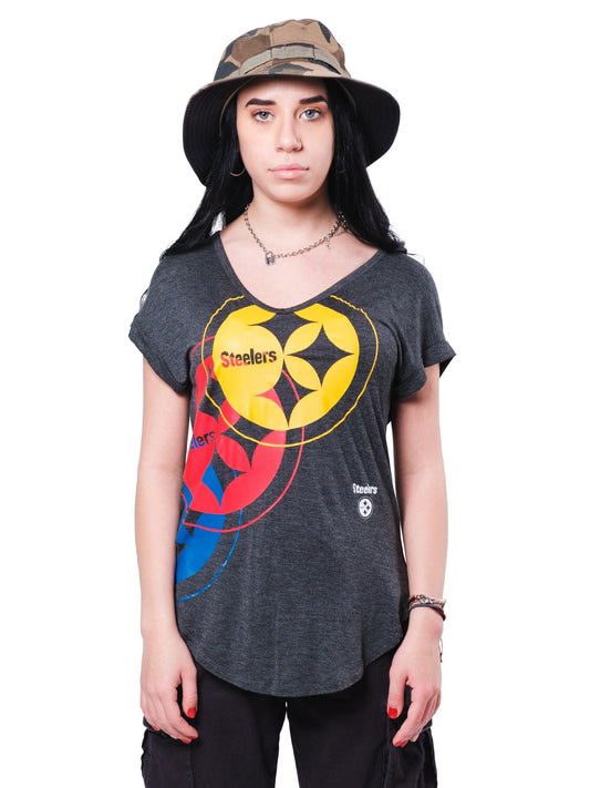 NFL Pittsburgh Steelers Women's V-Neck Tee|Pittsburgh Steelers - UltraGameShop