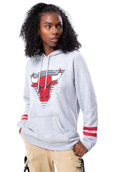 NBA Chicago Bulls Women's Hoodie Varsity Stripe|Chicago Bulls