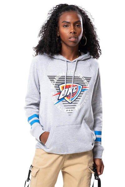 NBA Oklahoma City Thunder Women's Hoodie Varsity Stripe|Oklahoma City Thunder