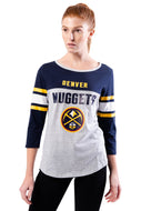NBA Denver Nuggets Women's Baseball Tee|Denver Nuggets