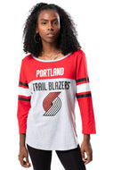 NBA Portland Trail Blazers Women's Baseball Tee|Portland Trail Blazers