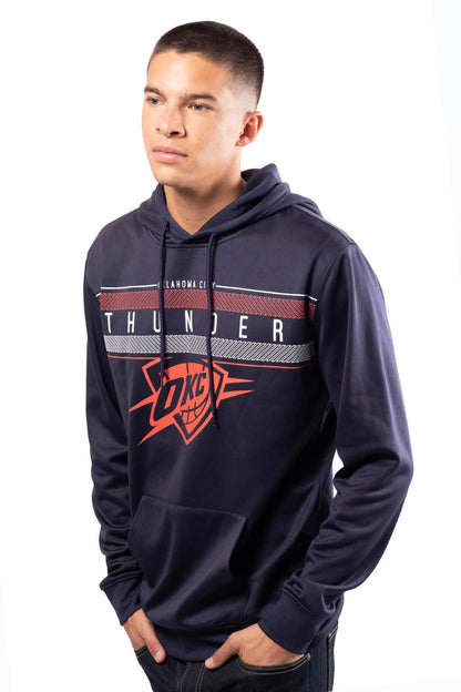 Ultra Game NBA Official Men’s Super Soft Midtown Hoodie Pullover Sweatshirt - Unisex, Oklahoma City Thunder|Oklahoma City Thunder