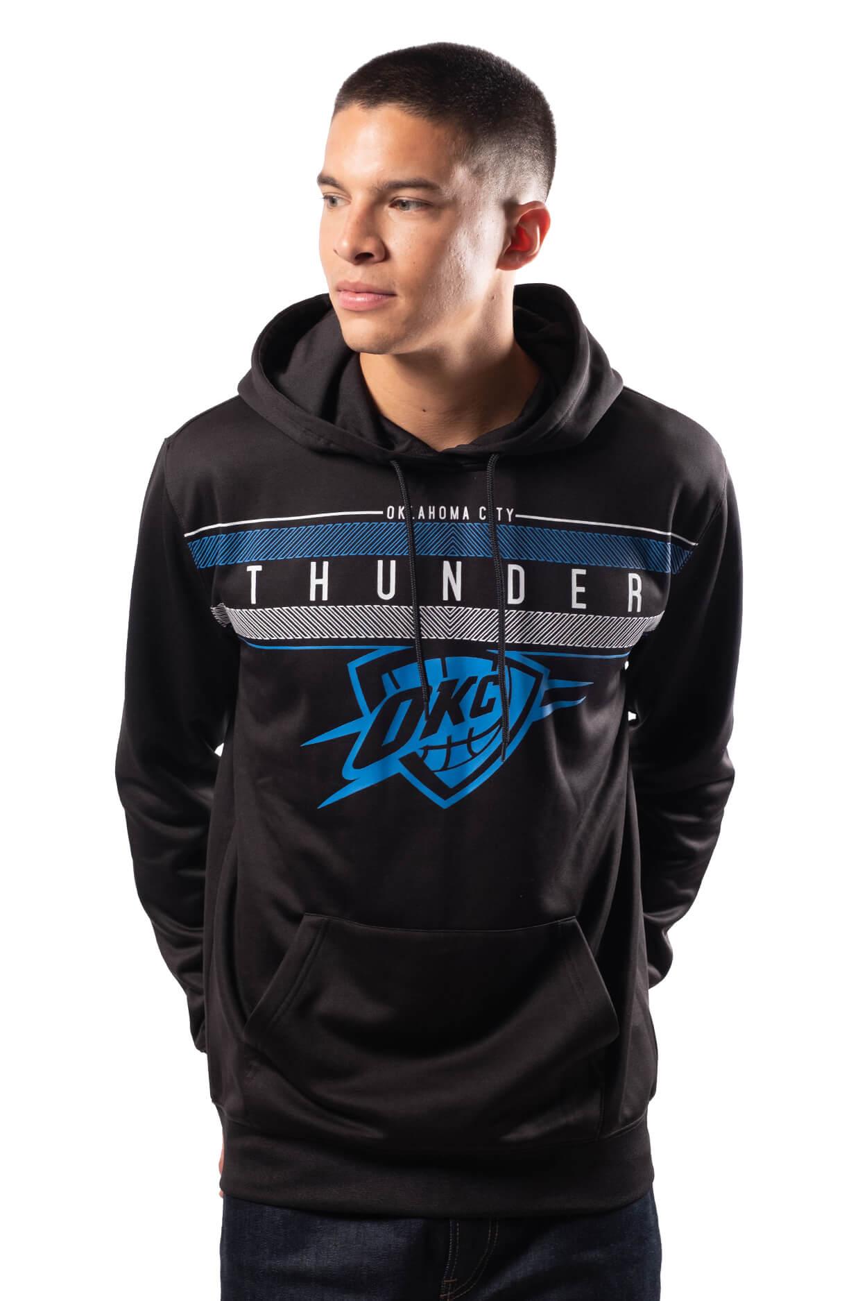 Ultra Game NBA Official Men’s Super Soft Midtown Hoodie Pullover Sweatshirt - Unisex, Oklahoma City Thunder|Oklahoma City Thunder