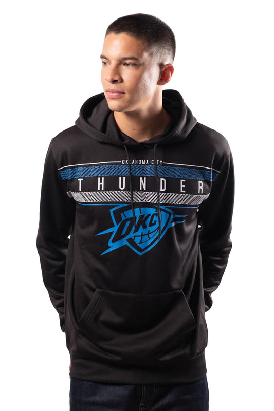 Ultra Game NBA Official Men’s Super Soft Midtown Hoodie Pullover Sweatshirt - Unisex, Oklahoma City Thunder|Oklahoma City Thunder