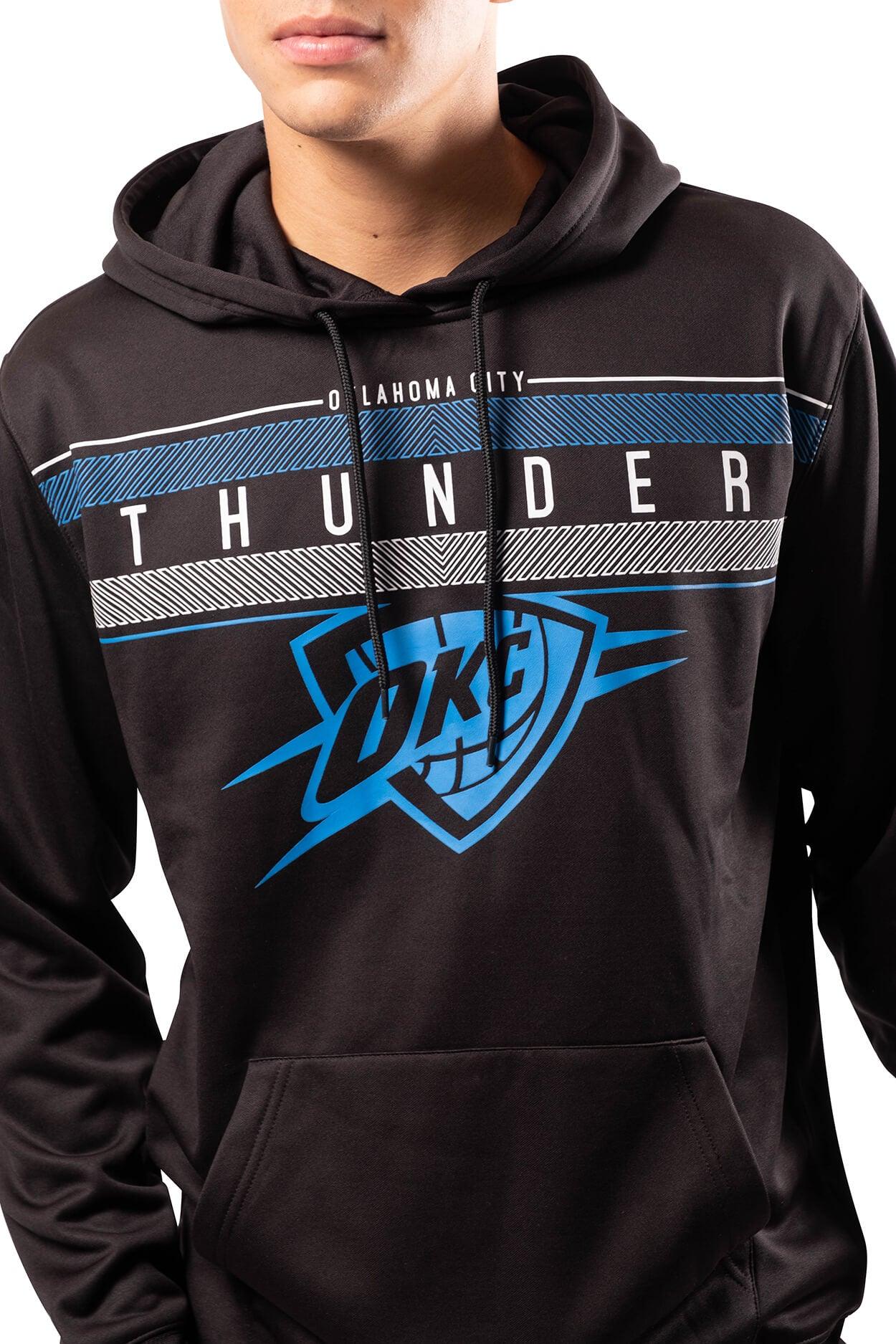 Ultra Game NBA Official Men’s Super Soft Midtown Hoodie Pullover Sweatshirt - Unisex, Oklahoma City Thunder|Oklahoma City Thunder