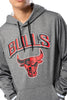 NBA Chicago Bulls Men's Fleece Hoodie Rib Stripe|Chicago Bulls