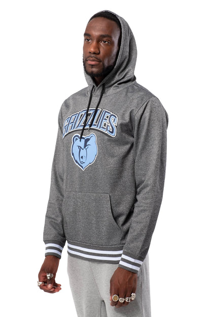 NBA Memphis Grizzlies Men's Fleece Hoodie Rib Stripe|Memphis Grizzlies