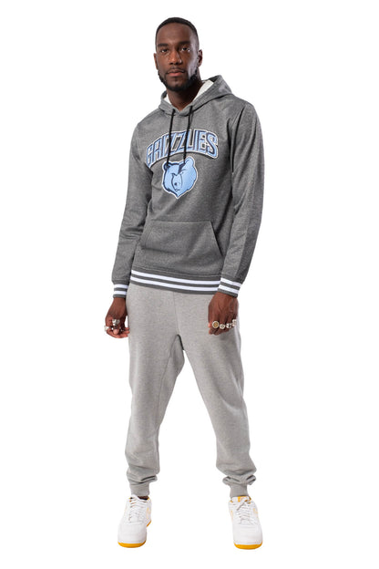 NBA Memphis Grizzlies Men's Fleece Hoodie Rib Stripe|Memphis Grizzlies