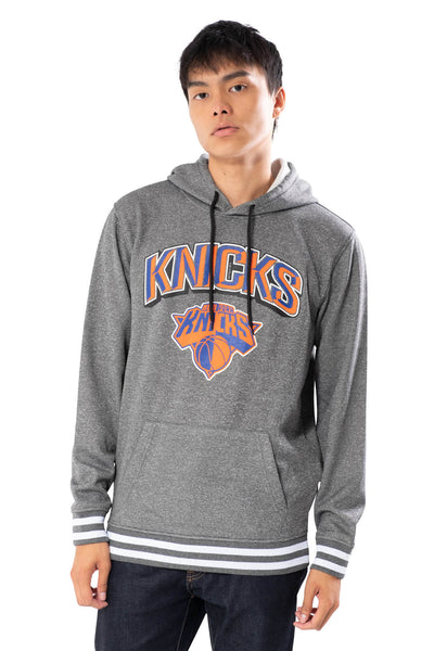NBA New York Knicks Men's Fleece Hoodie Rib Stripe|New York Knicks