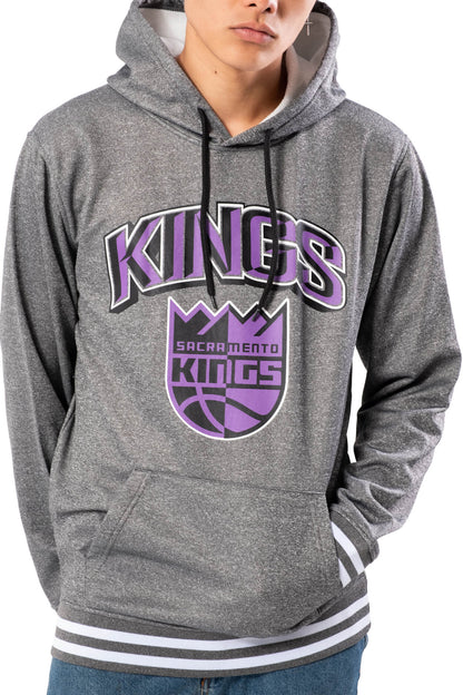 NBA Sacramento Kings Men's Fleece Hoodie Rib Stripe|Sacramento Kings