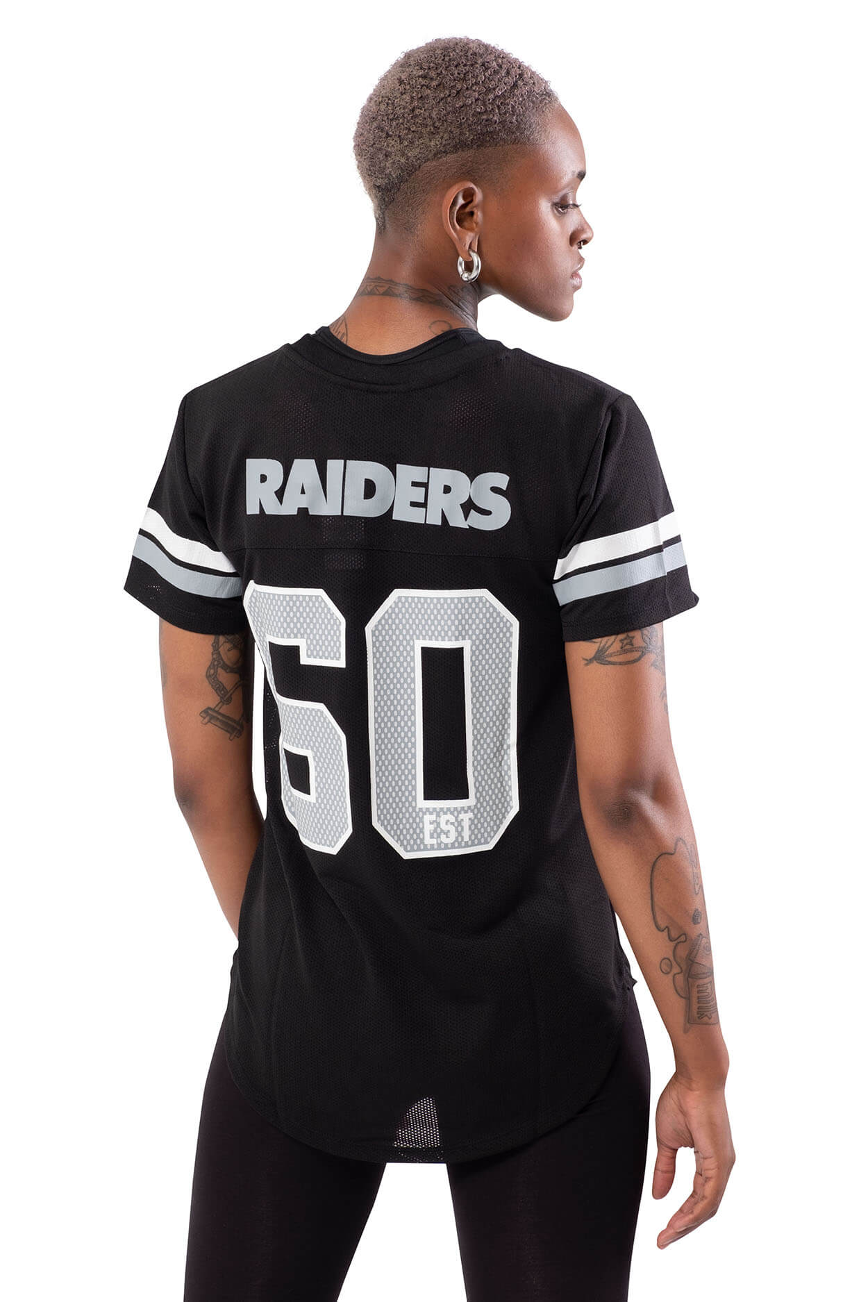 NFL Oakland Raiders Women's Varsity Stripe Tee|Oakland Raiders