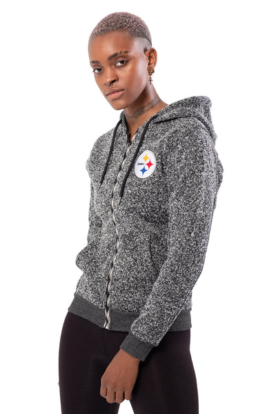 NFL Pittsburgh Steelers Women's Full Zip Hoodie|Pittsburgh Steelers