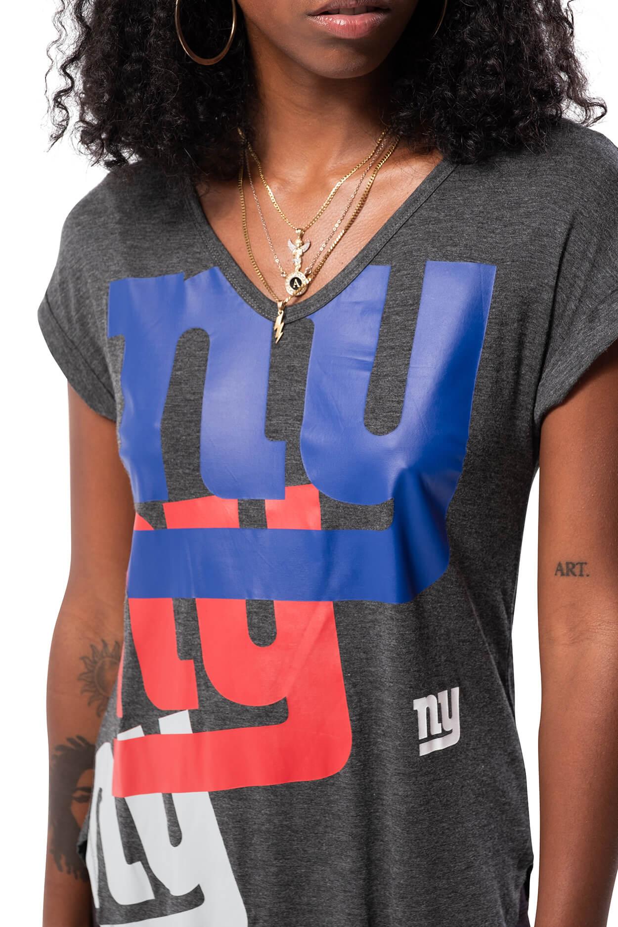 NFL New York Giants Women's V-Neck Tee|New York Giants - UltraGameShop