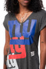 NFL New York Giants Women's V-Neck Tee|New York Giants