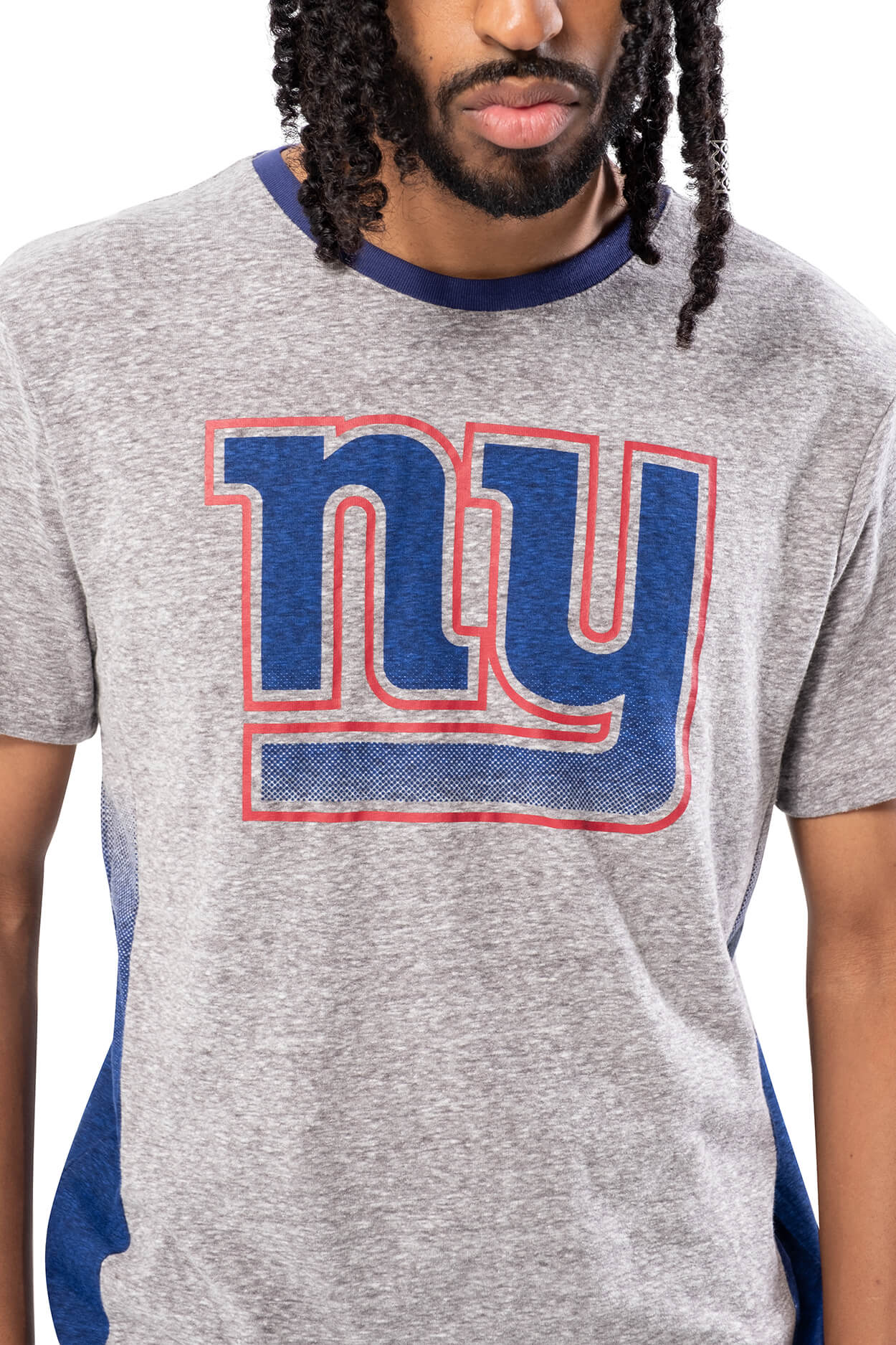NFL New York Giants Men's Vintage Ringer Short Sleeve Tee|New York Giants