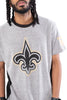 NFL New Orleans Saints Men's Vintage Ringer Short Sleeve Tee|New Orleans Saints