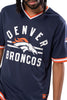 NFL Denver Broncos Men's Jersey Stripe V-Neck|Denver Broncos