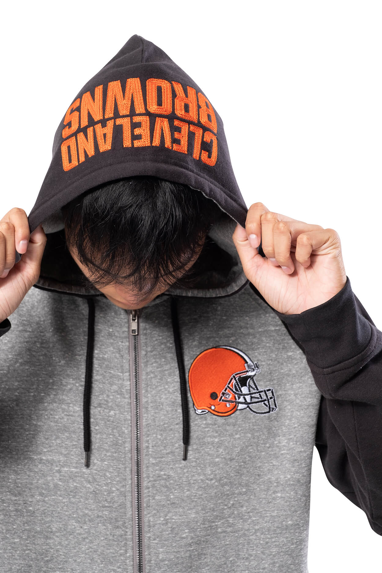 NFL Cleveland Browns Men's Full Zip Hoodie|Cleveland Browns