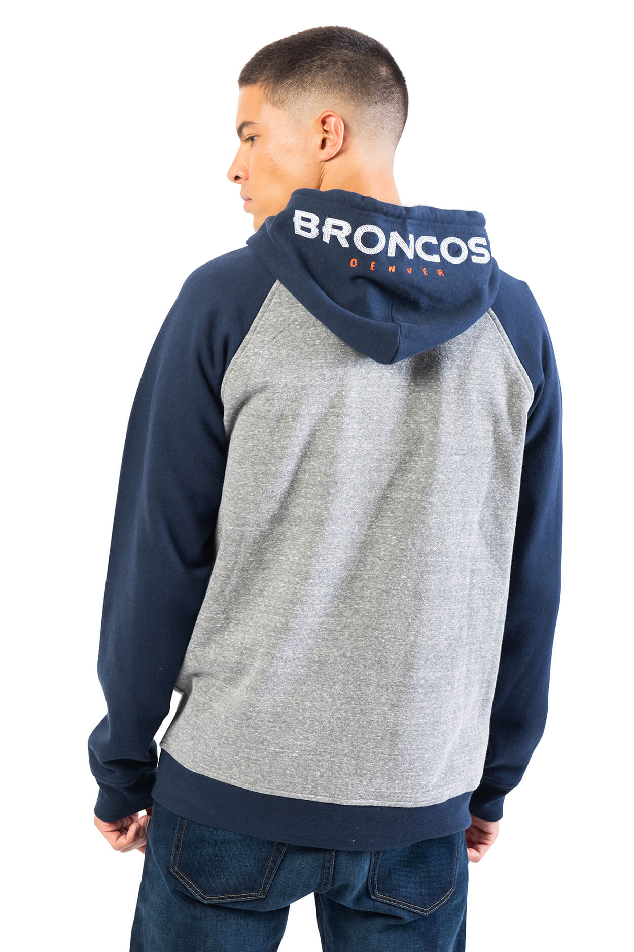 NFL Denver Broncos Men's Full Zip Hoodie|Denver Broncos