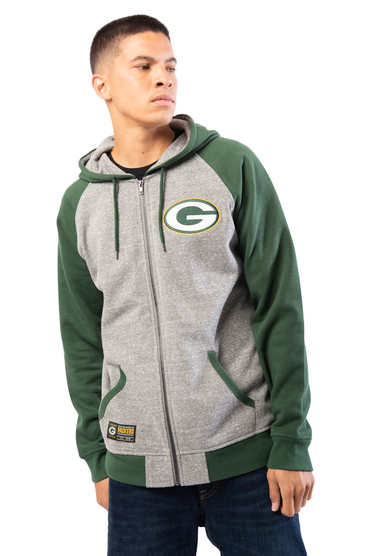 NFL Green Bay Packers Men's Full Zip Hoodie|Green Bay Packers
