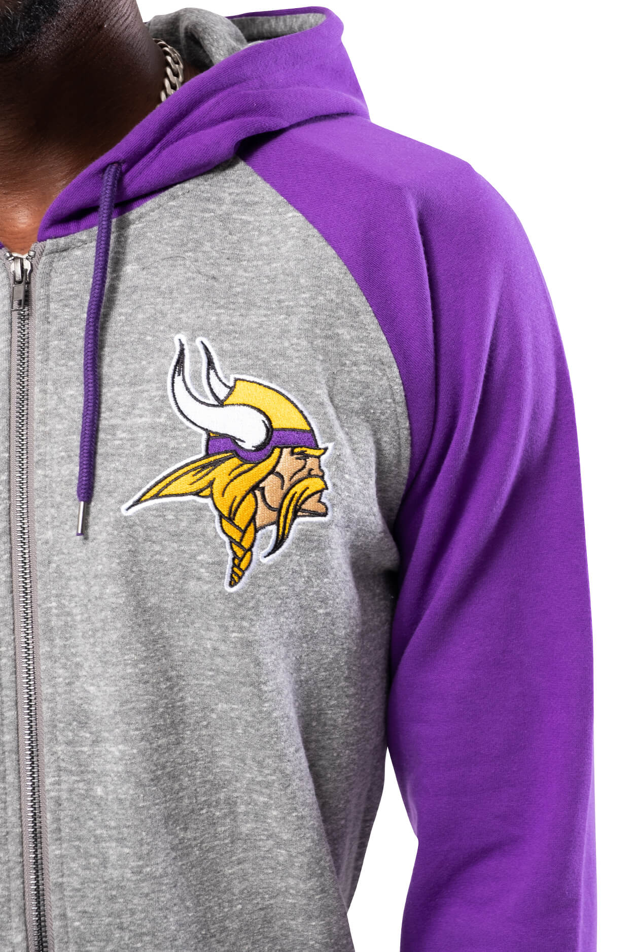 NFL Minnesota Vikings Men's Full Zip Hoodie|Minnesota Vikings